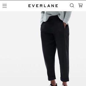 Everlane Put Together Pleat Pants - Black - 4